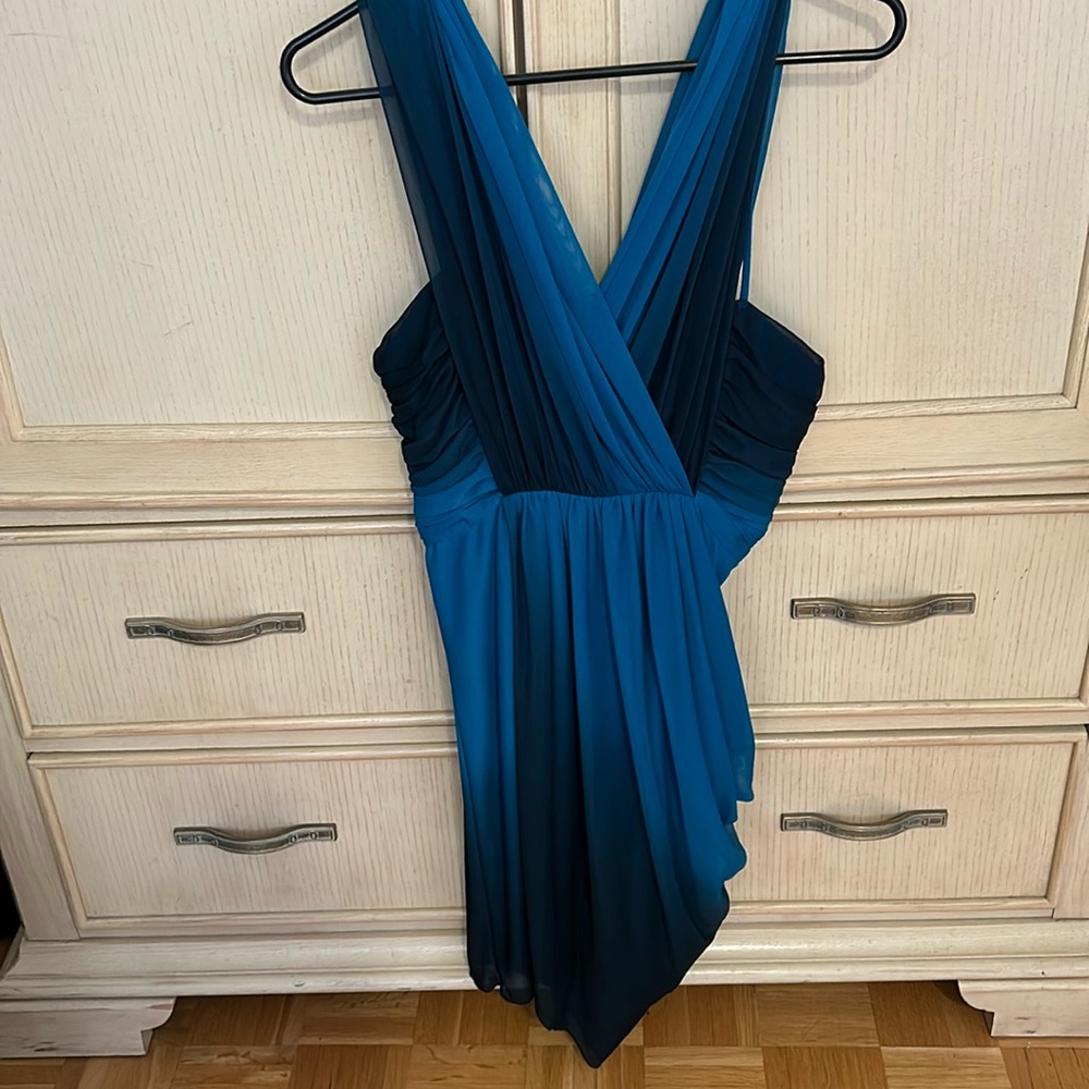 Cocktail dress in a lovely shades of blue